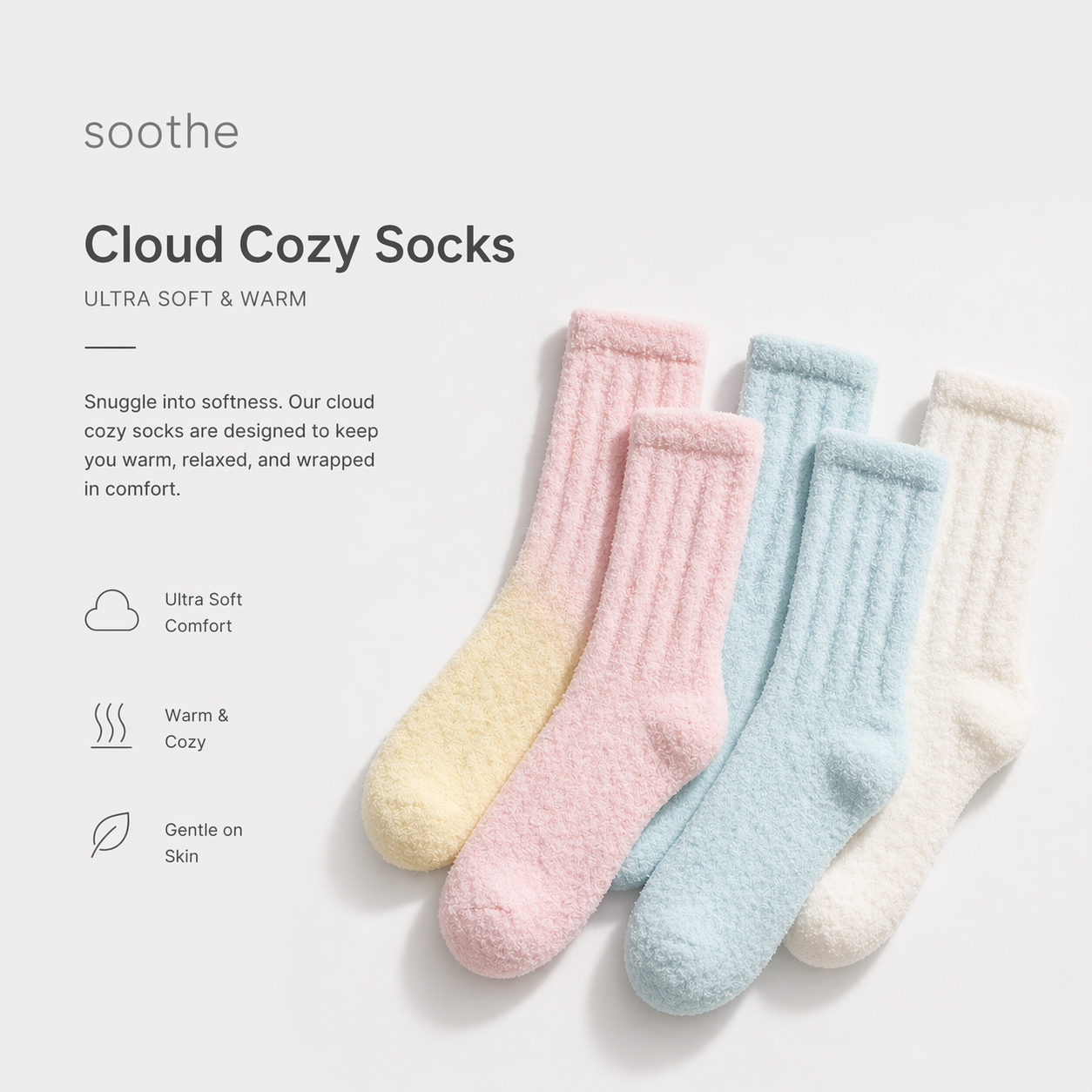 Soothe™ Cushion Socks (4 Pack)